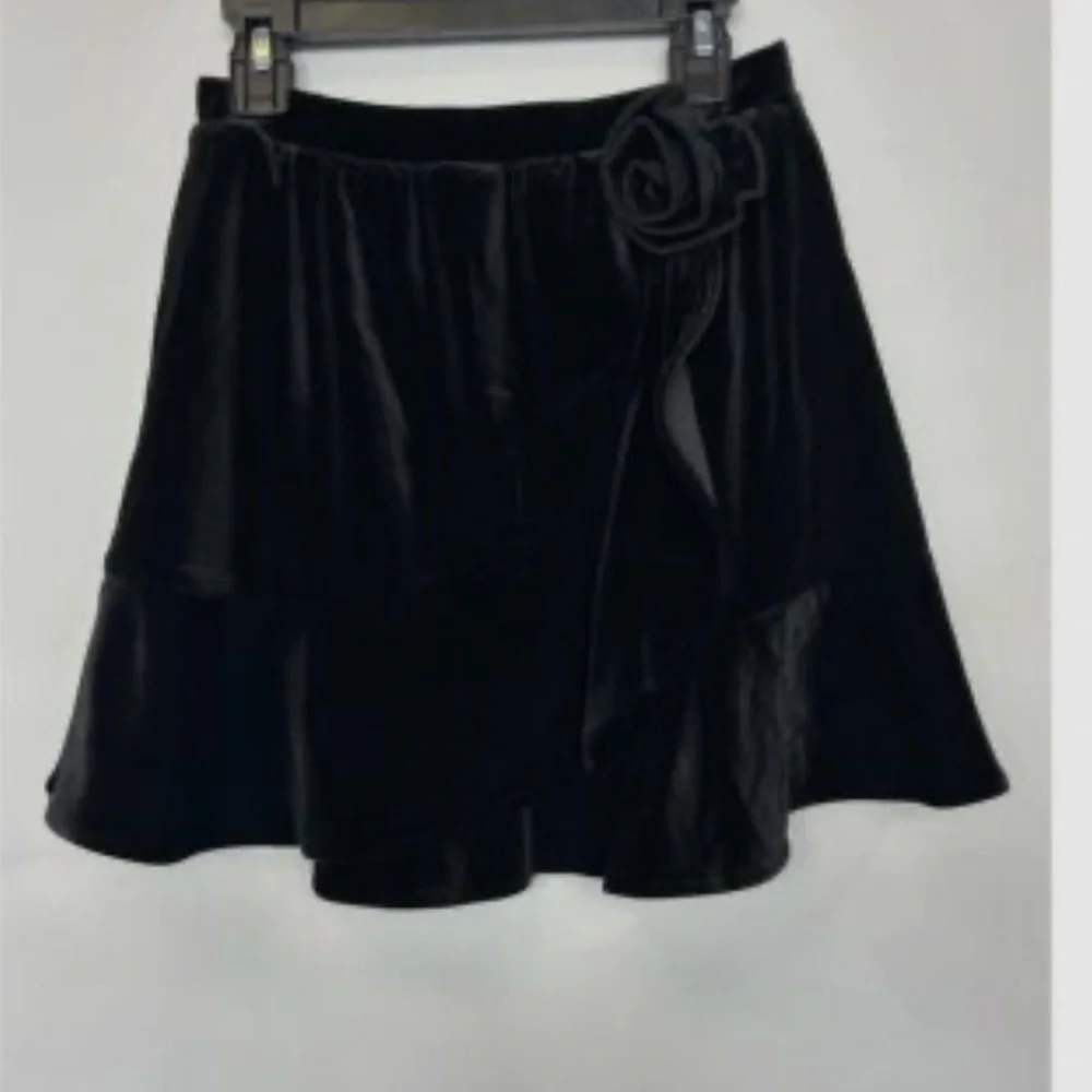 NWT Aqua for Bloomingdales Girls Velvet Faux‎ Wrap Skirt Christmas Holiday